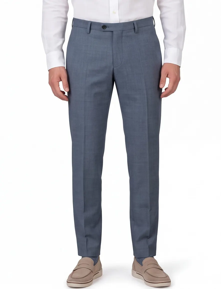 Club of Gents pantalon mix & match blauw slim fit