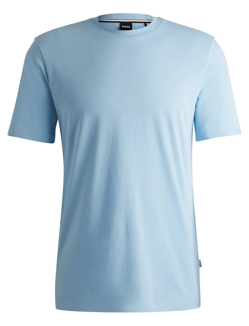 BOSS Black t-shirt lichtblauw katoen