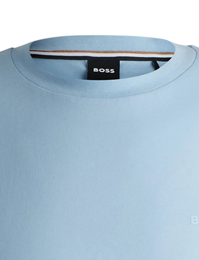 BOSS Black t-shirt lichtblauw katoen