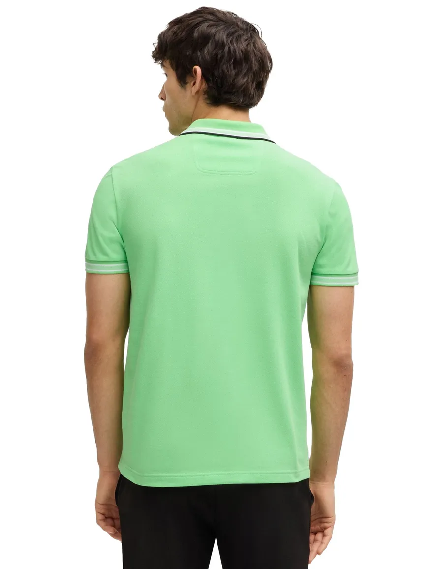Hugo Boss Paddy poloshirt korte mouw groen effen