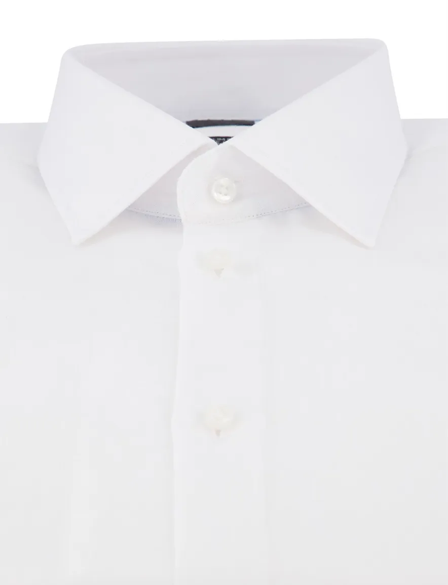 Hugo Boss Black slim fit overhemd wit linnen ml7
