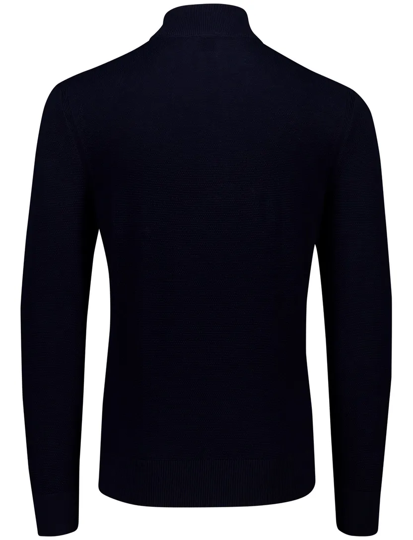 Hugo Boss Black Ebrando-P half zip donkerblauw