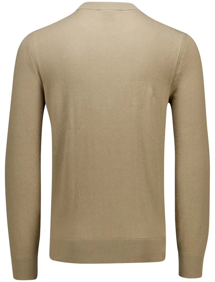 katoenen Boss Black Ecaio-P effen camel katoen