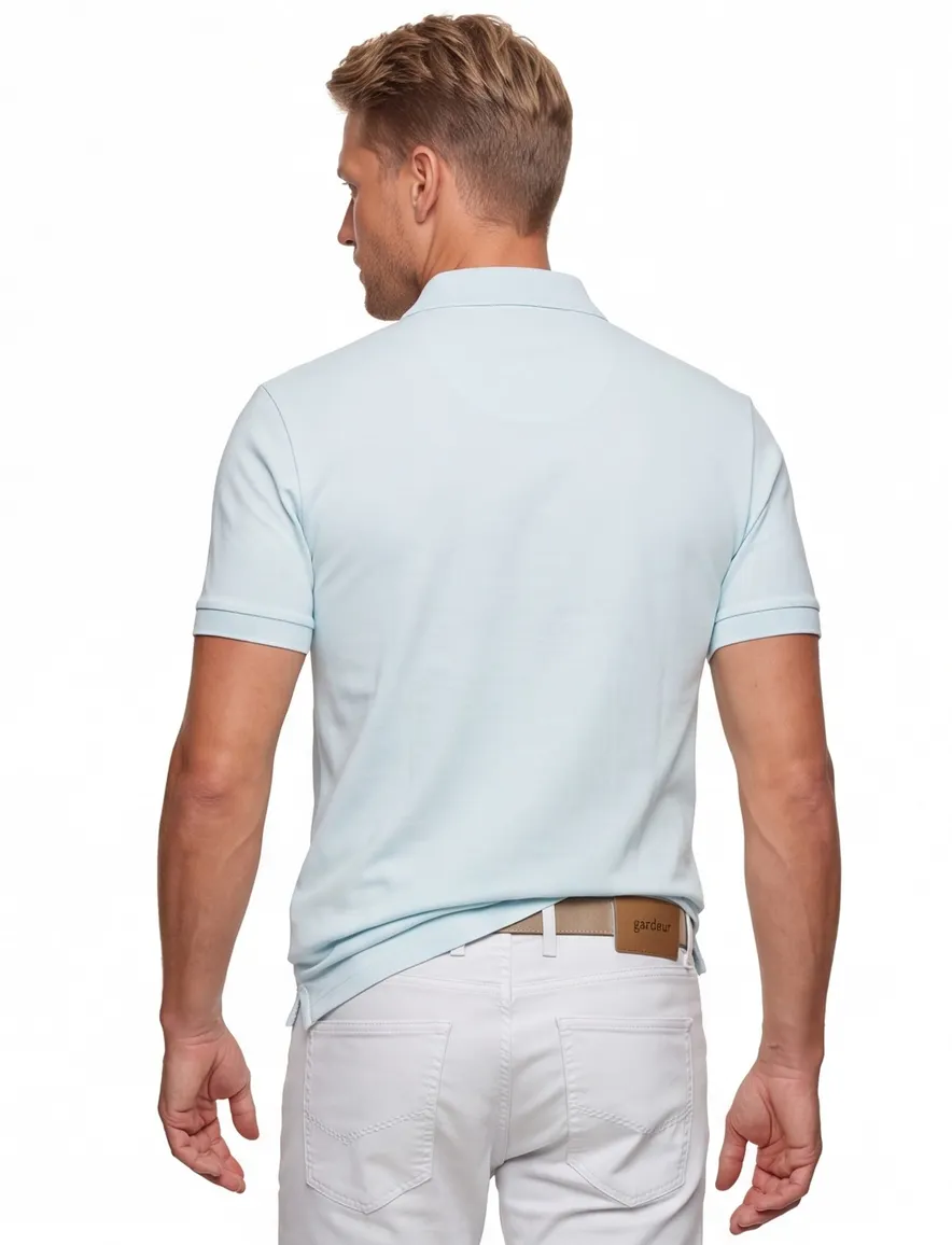 Hugo Boss Orange Passenger polo lichtblauw
