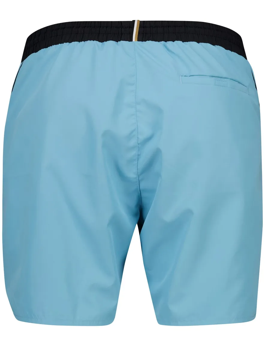 Boss Black zwemshort lichtblauw polyester