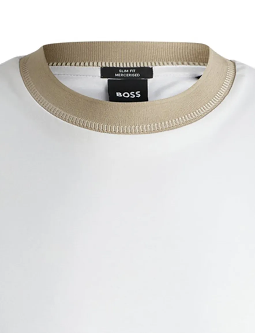 BOSS Black t-shirt wit effen katoen