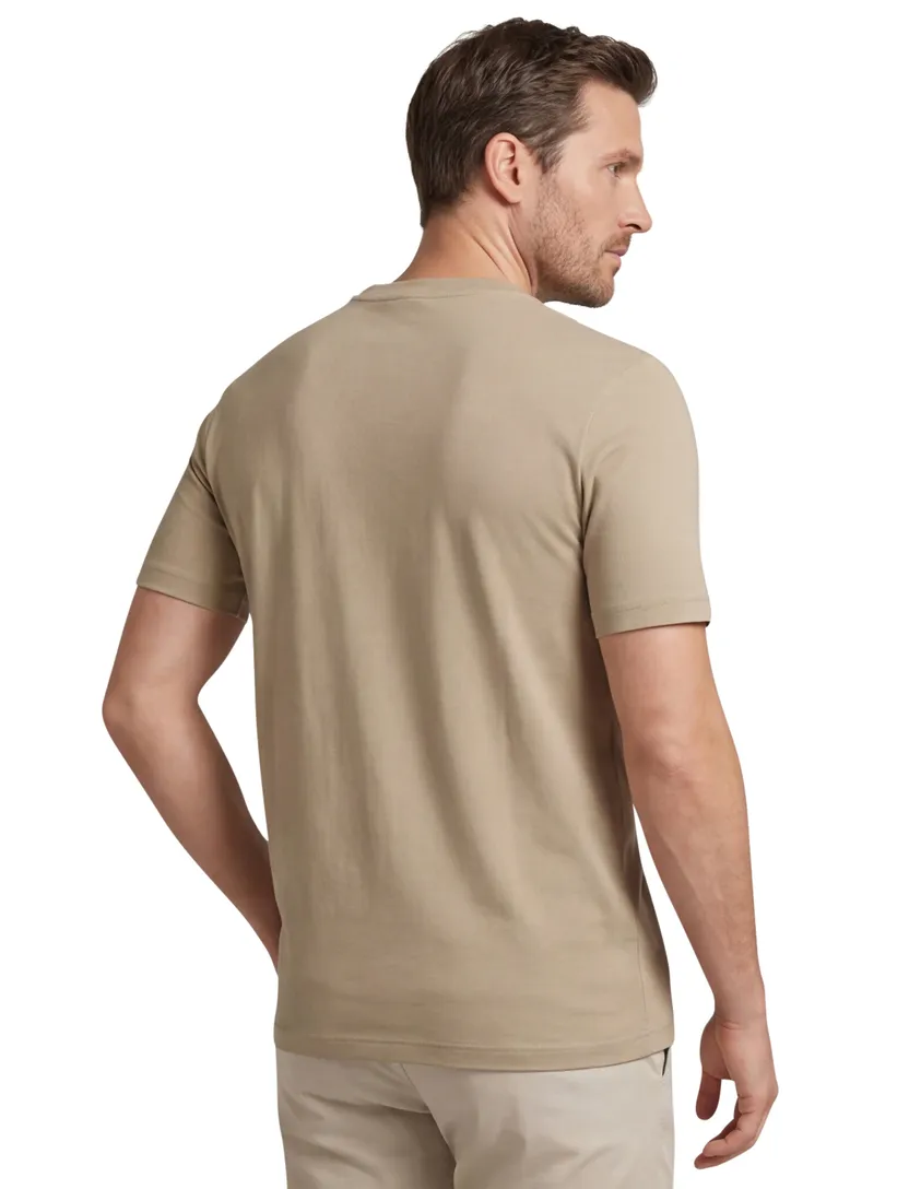 katoenen Boss Black C-Thompson T-shirt beige normale fit