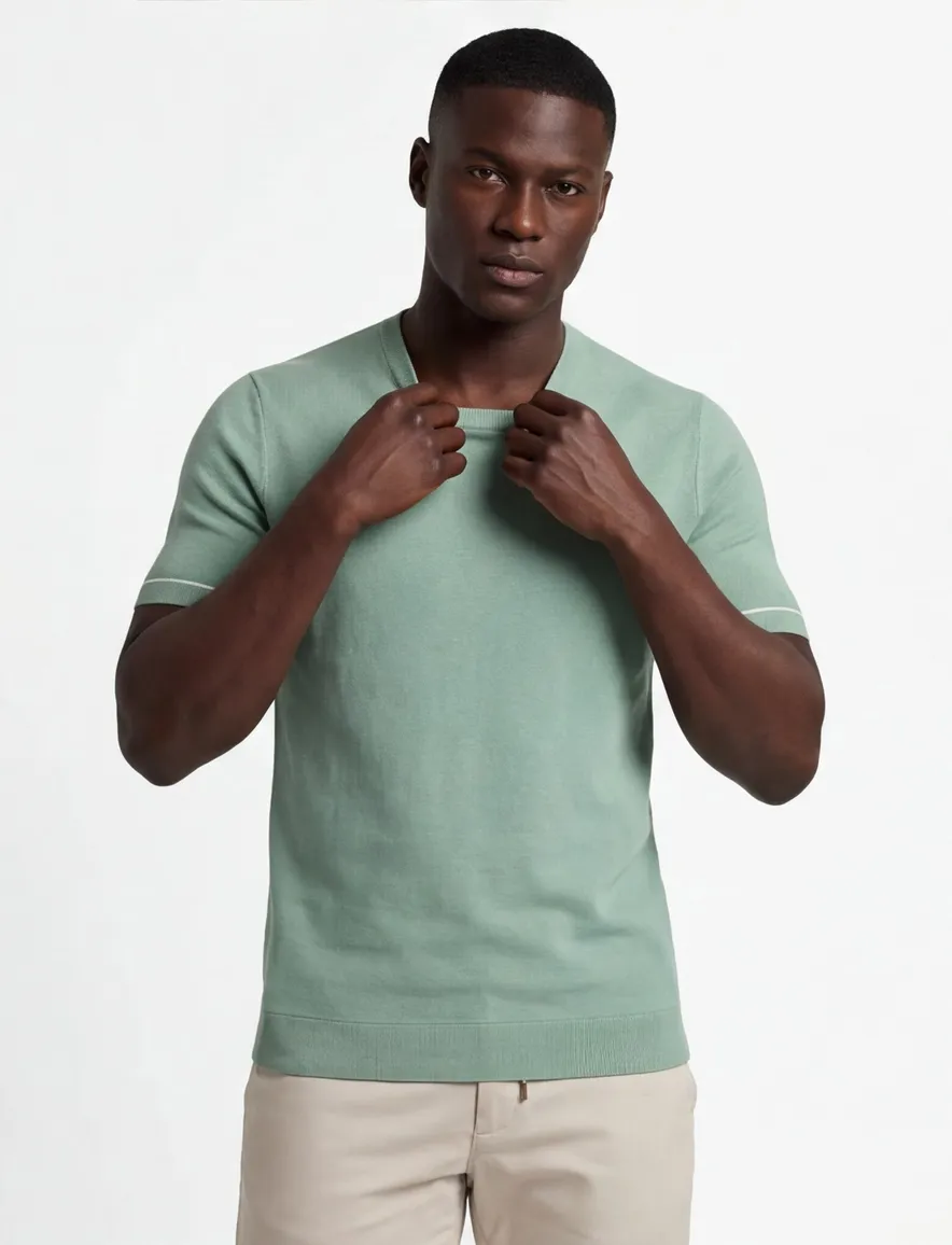 Hugo Boss Black H-Jianfranco t-shirt groen katoen