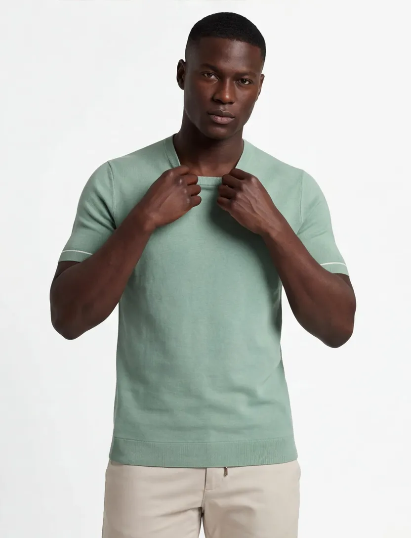 Hugo Boss Black H-Jianfranco t-shirt groen korte mouwen