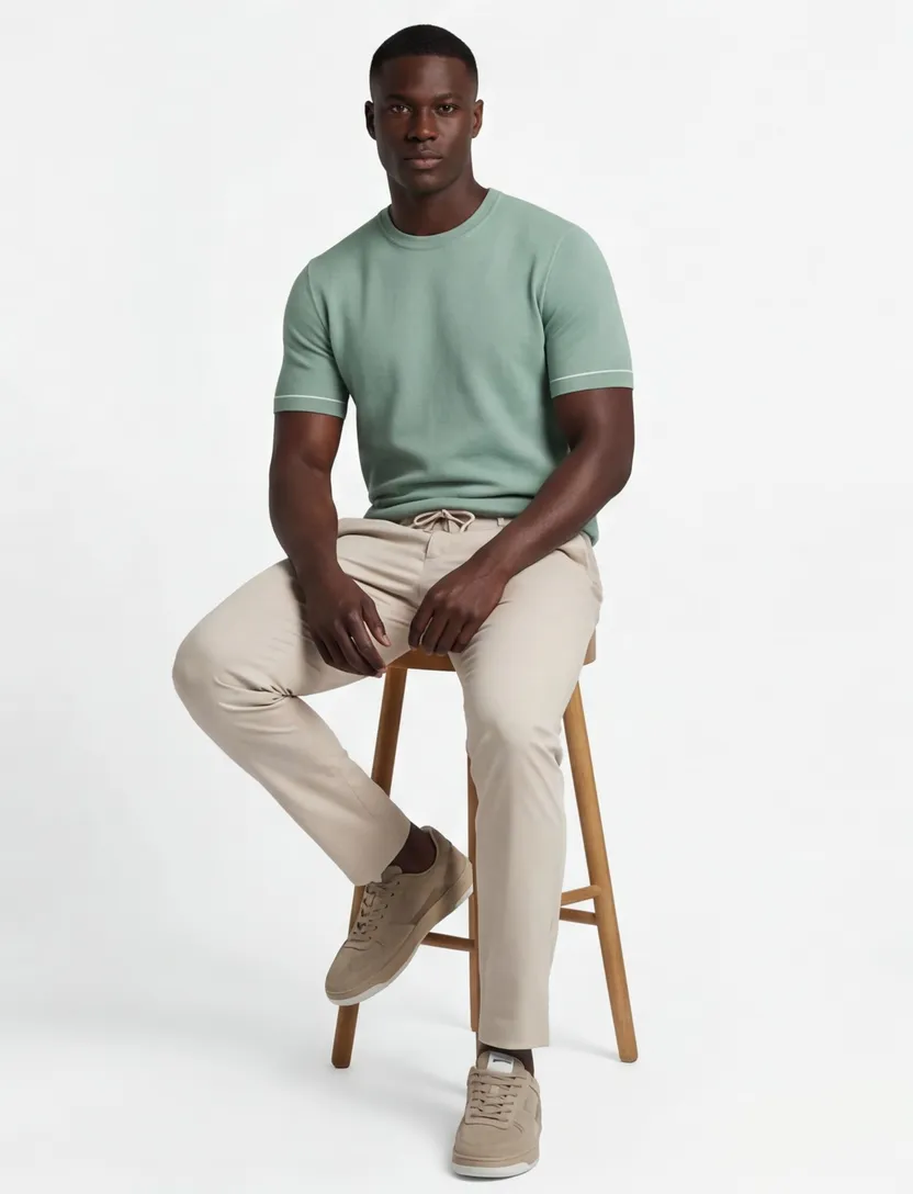 Hugo Boss Black H-Jianfranco t-shirt groen korte mouwen