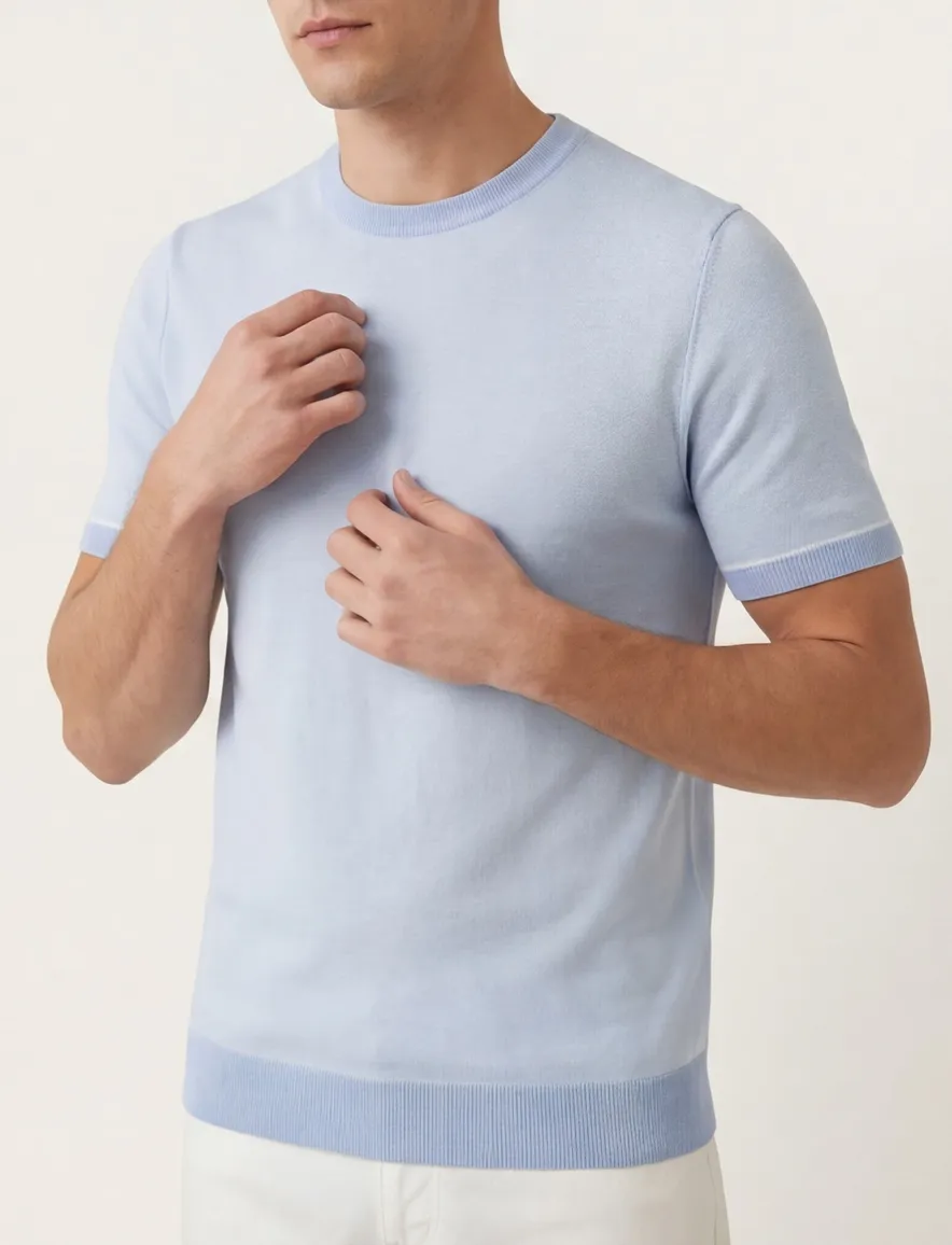 Hugo Boss Black H-Jianfranco t-shirt lichtblauw