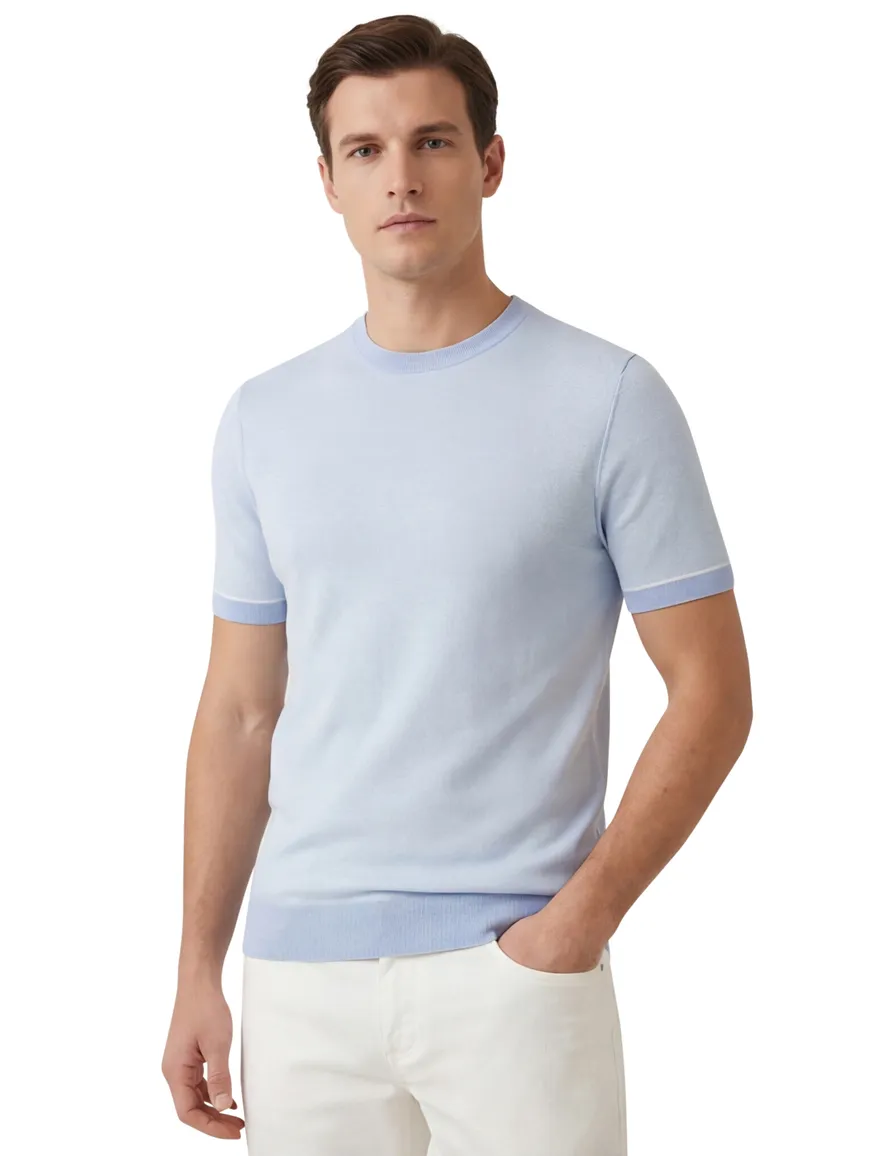 Hugo Boss Black H-Jianfranco t-shirt lichtblauw