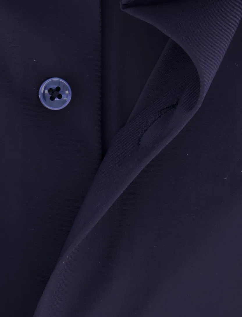 Boss Black P-Hank overhemd donkerblauw ml7 semi-wide collar