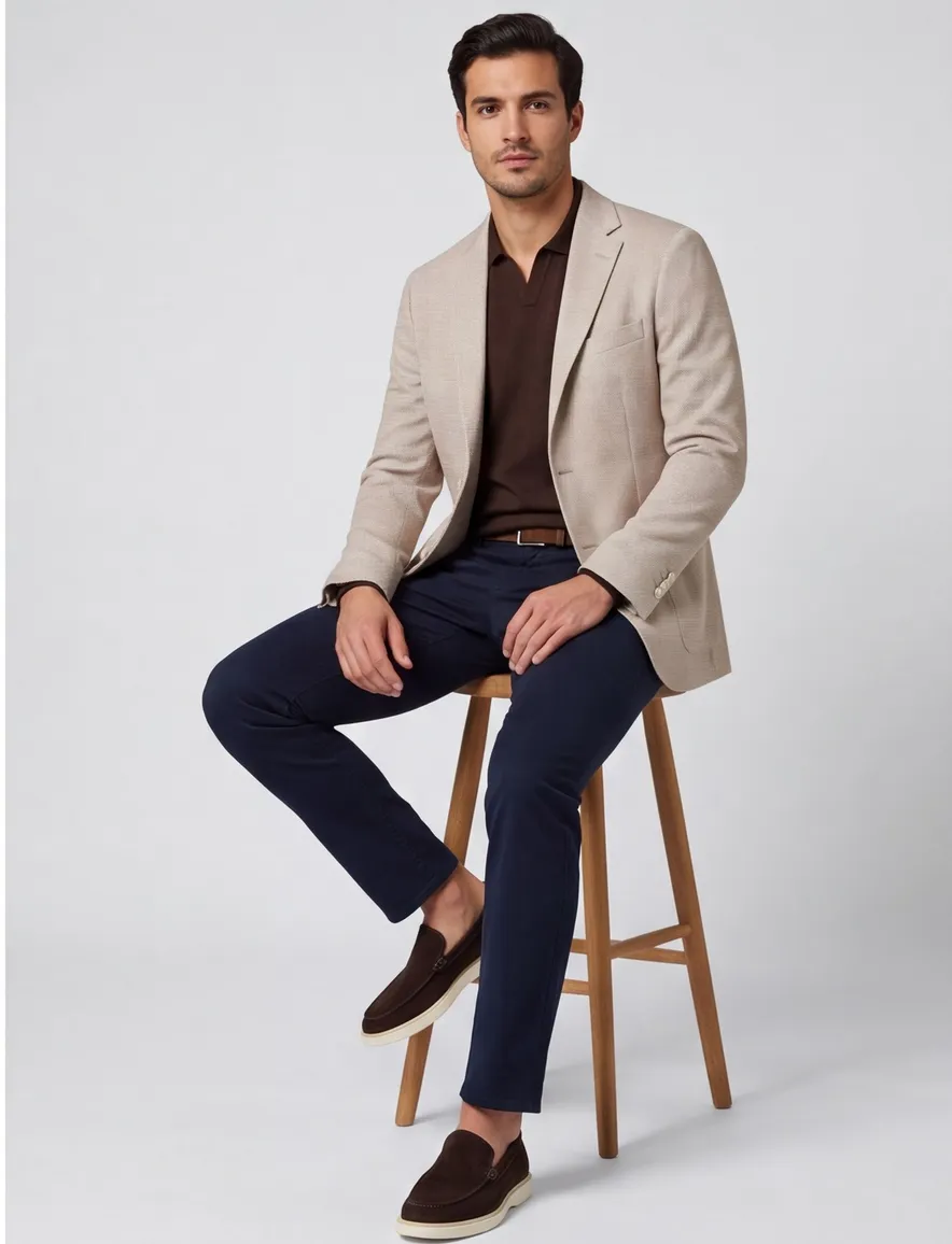 Boss Black C-Jaye-J colbert beige linnen