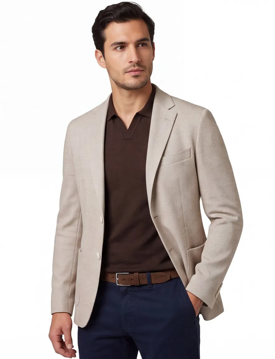Boss Black C-Jaye-J colbert beige linnen