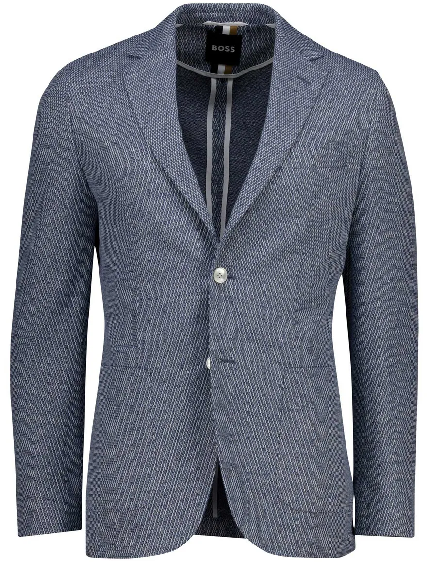 Boss Black C-Jaye-J colbert blauw linnen