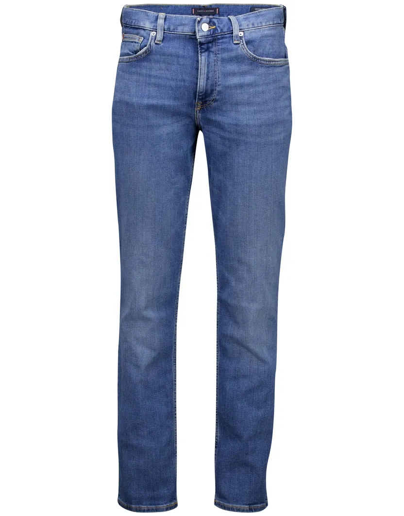 Tommy Hilfiger Denton straight fit 5-p jeans lichtblauw katoen zonder omslag