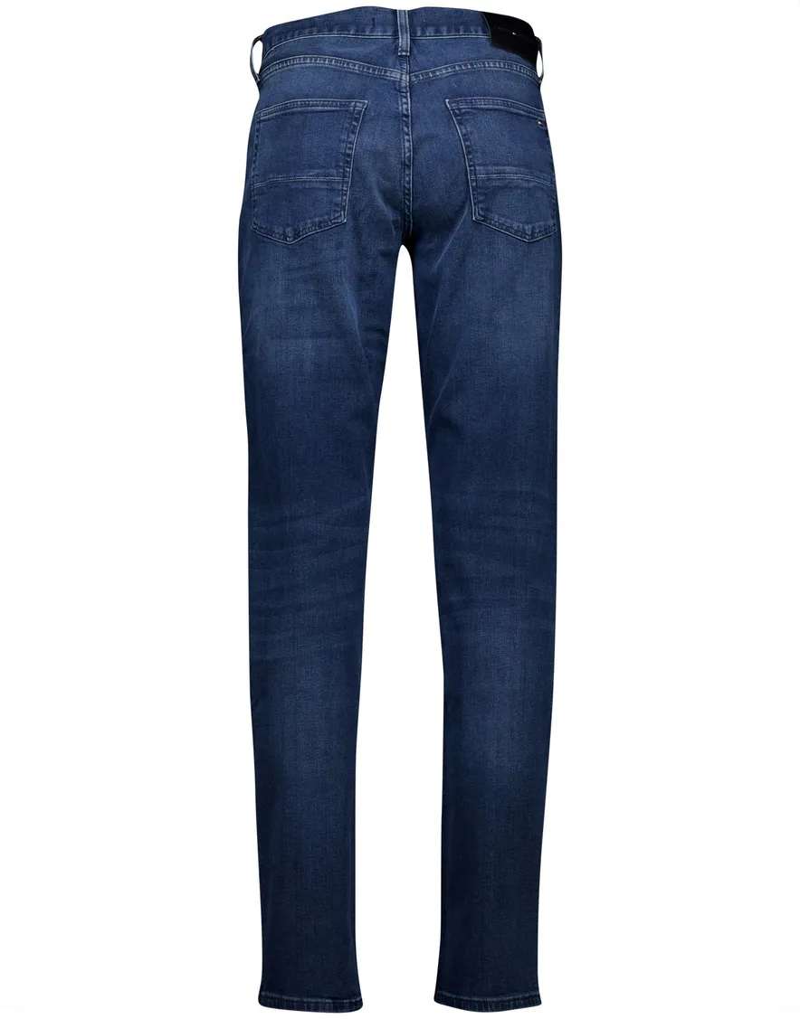 Tommy Hilfiger Denton straight fit jeans donkerblauw katoen