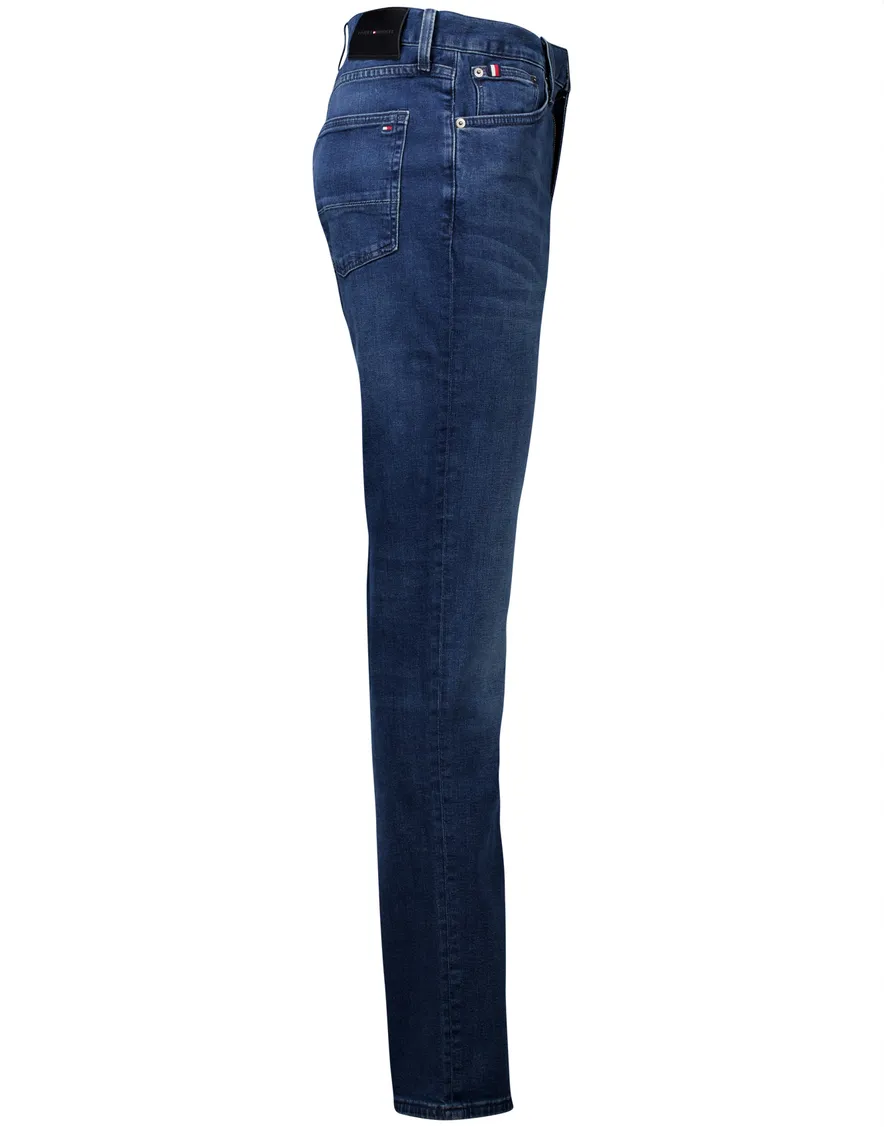Tommy Hilfiger Denton straight fit jeans donkerblauw katoen