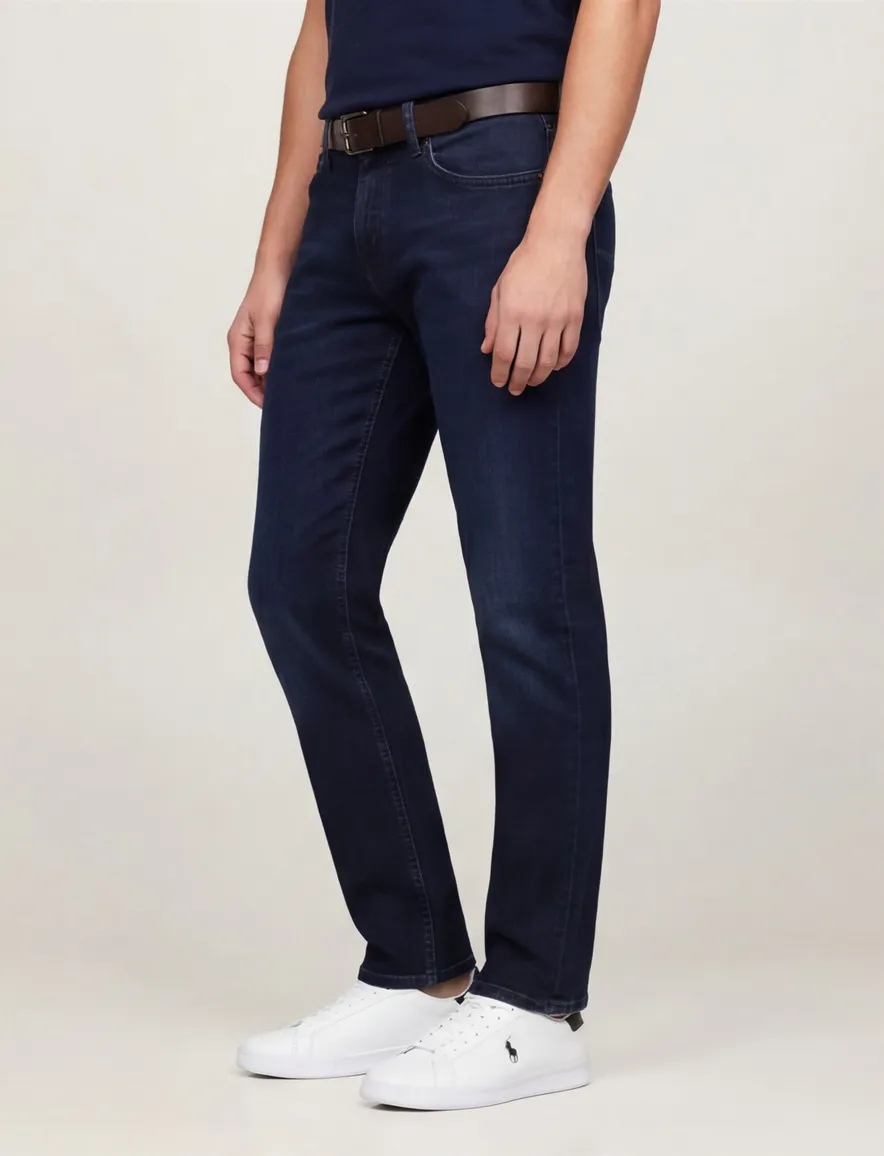 Tommy Hilfiger jeans donkerblauw effen