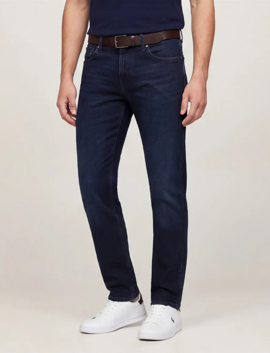 Tommy Hilfiger jeans donkerblauw effen