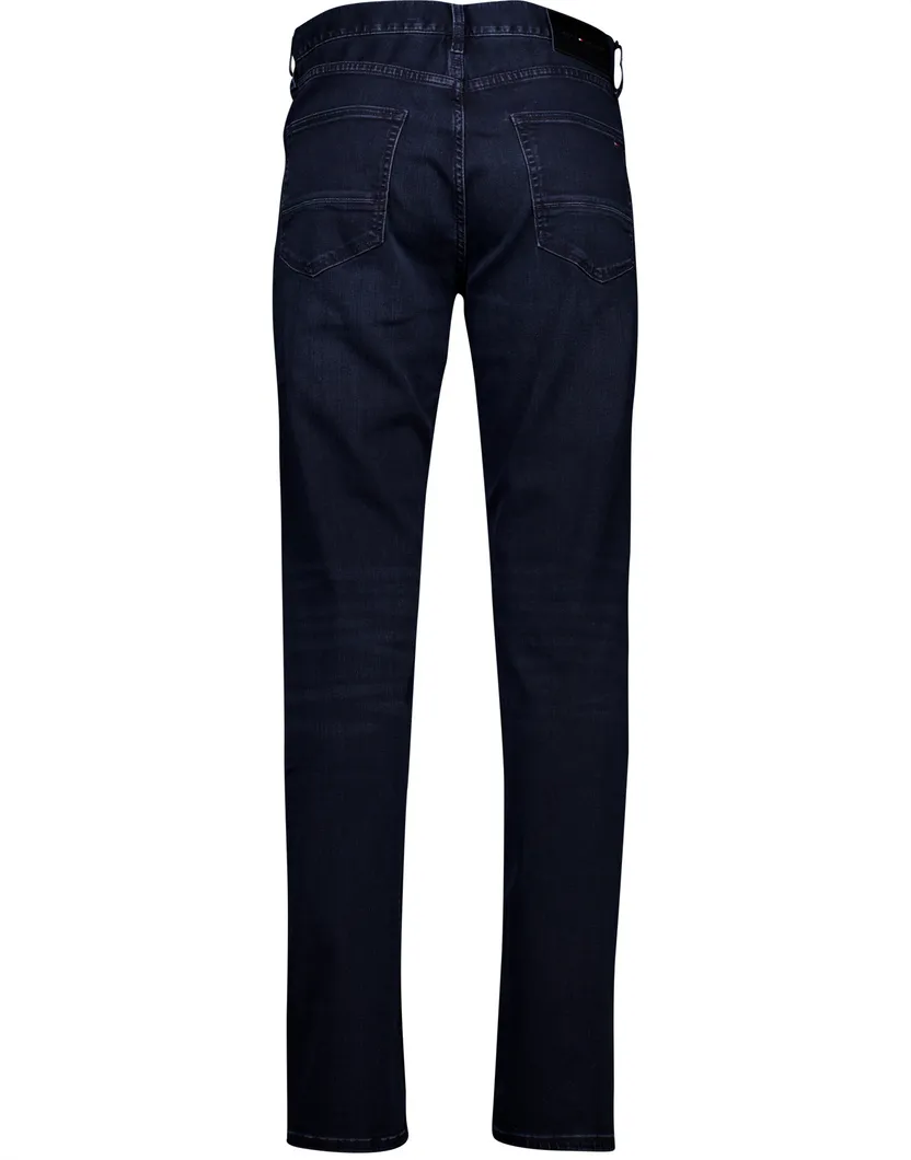 Tommy Hilfiger Denton straight fit 5-p jeans donkerblauw effen zonder omslag