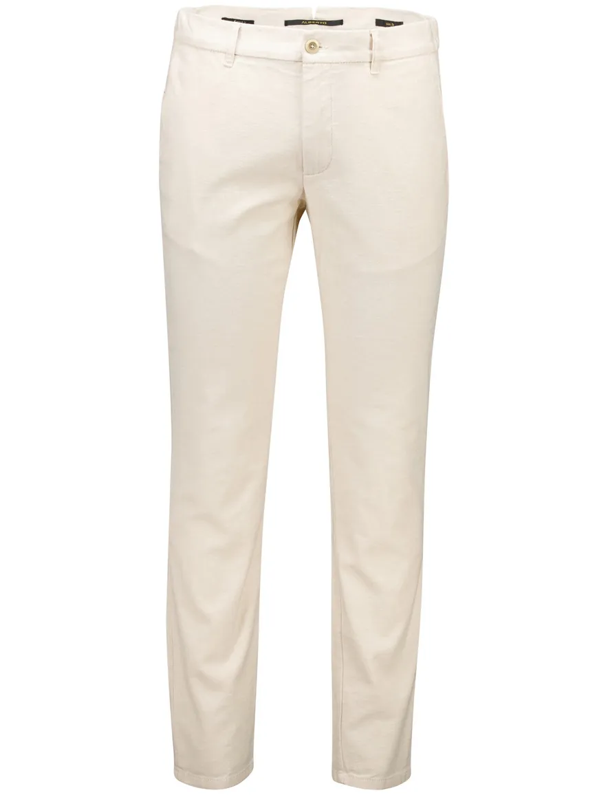 katoenen broek beige Alberto