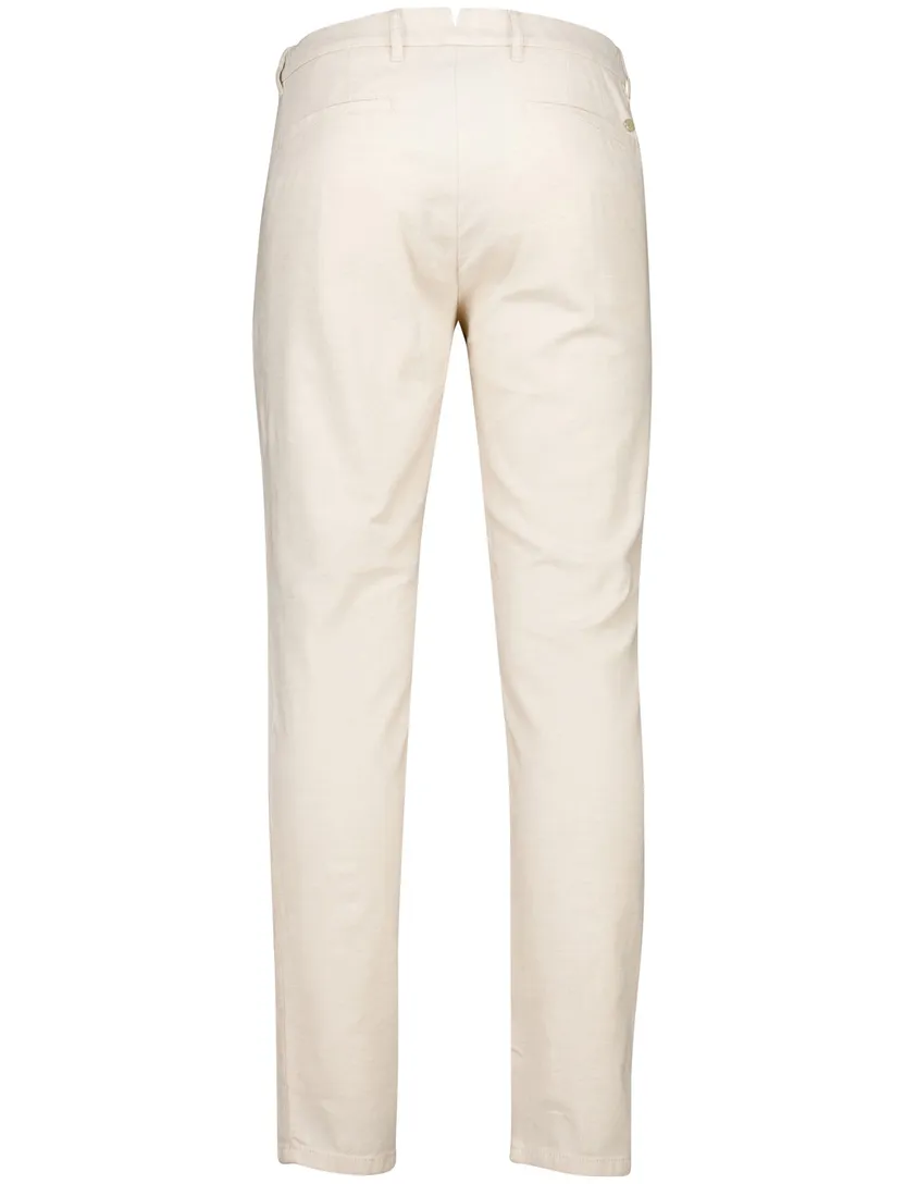 Alberto move-smart chino beige slim fit katoen