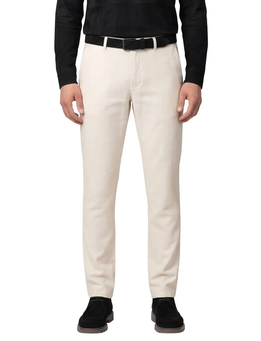 katoenen broek beige Alberto