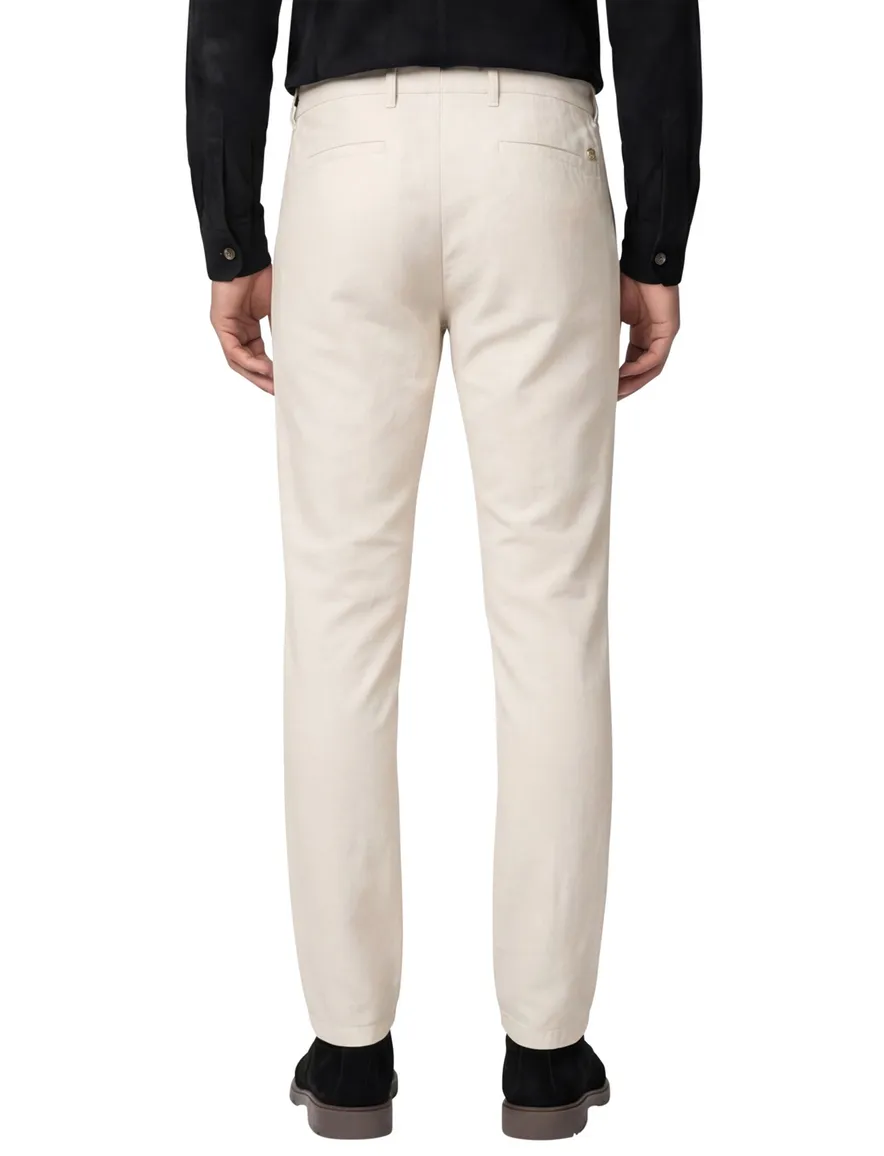katoenen broek beige Alberto