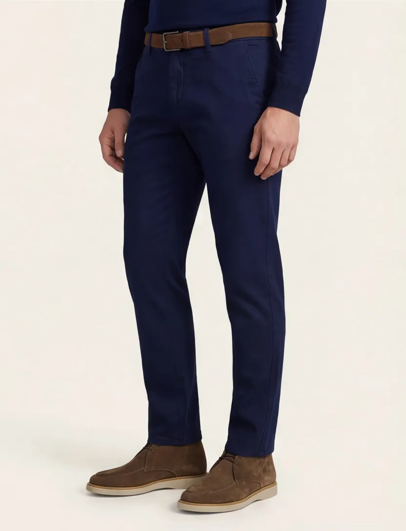 Alberto move-smart chino donkerblauw