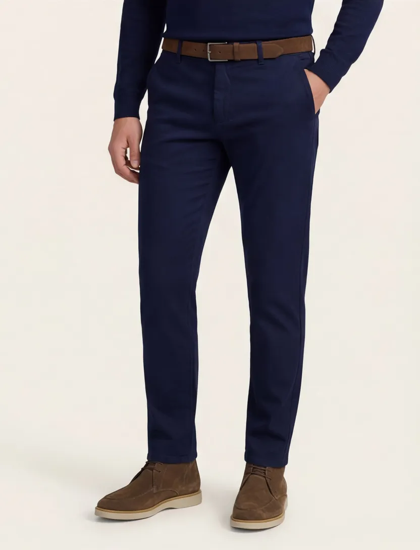 Alberto move-smart chino donkerblauw
