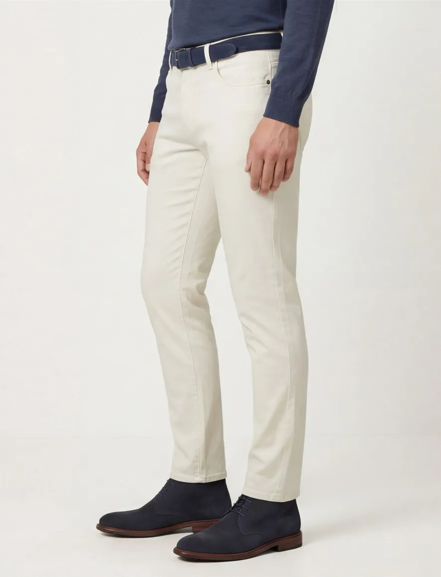 Alberto Pantalon creme slim fit