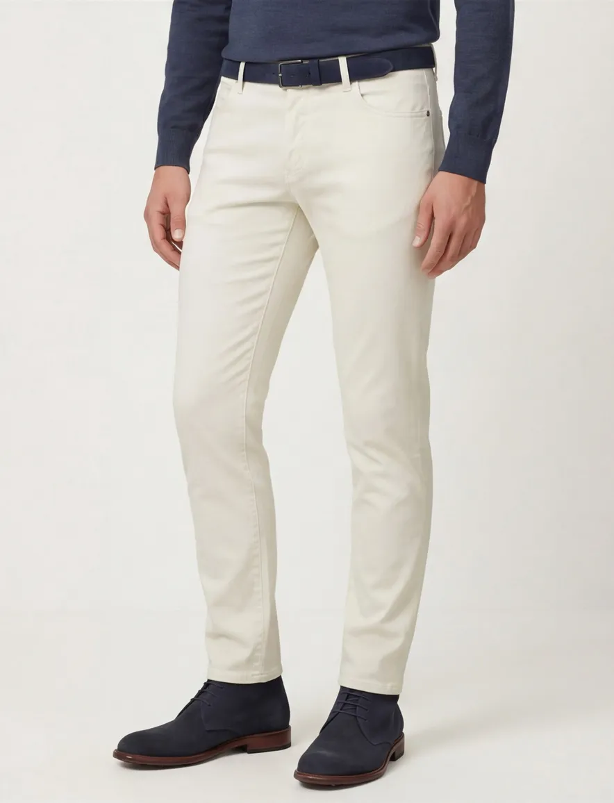 Alberto Pantalon creme slim fit
