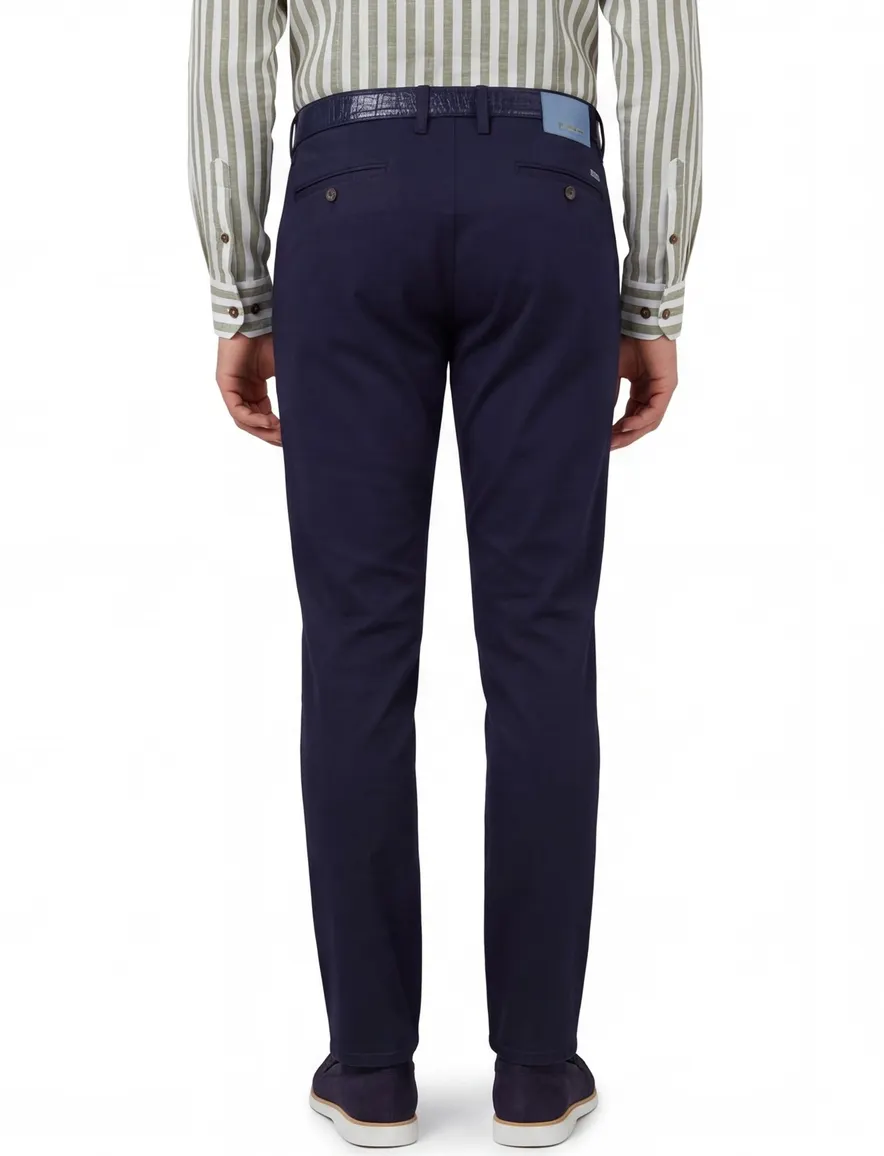 Alberto Pantalon donkerblauw slim fit