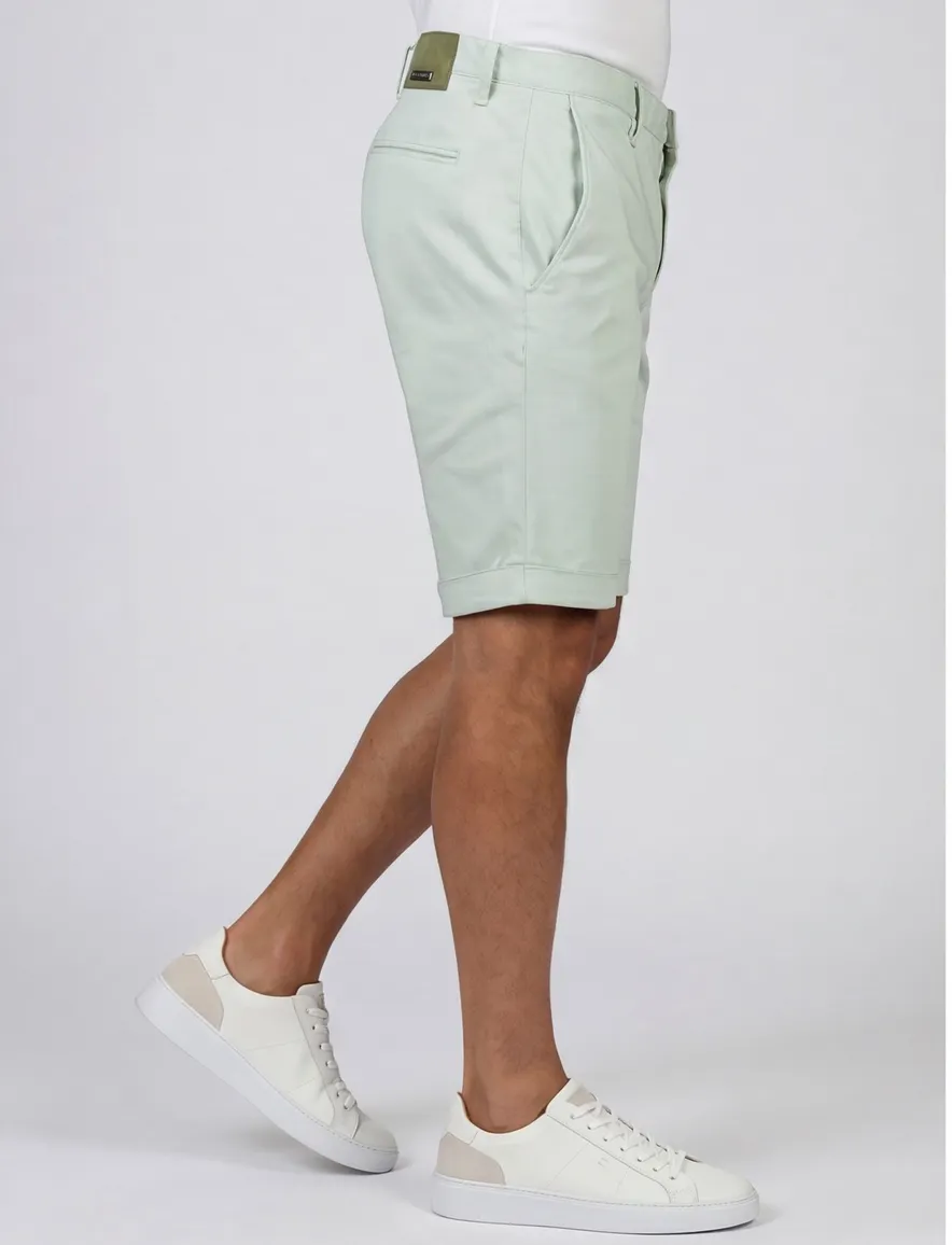 Alberto rob-k slim fit bermuda groen