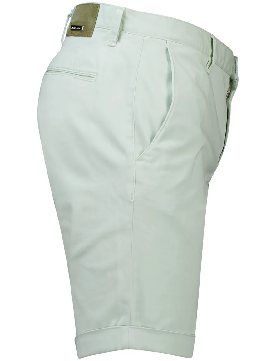 Alberto rob-k slim fit bermuda groen