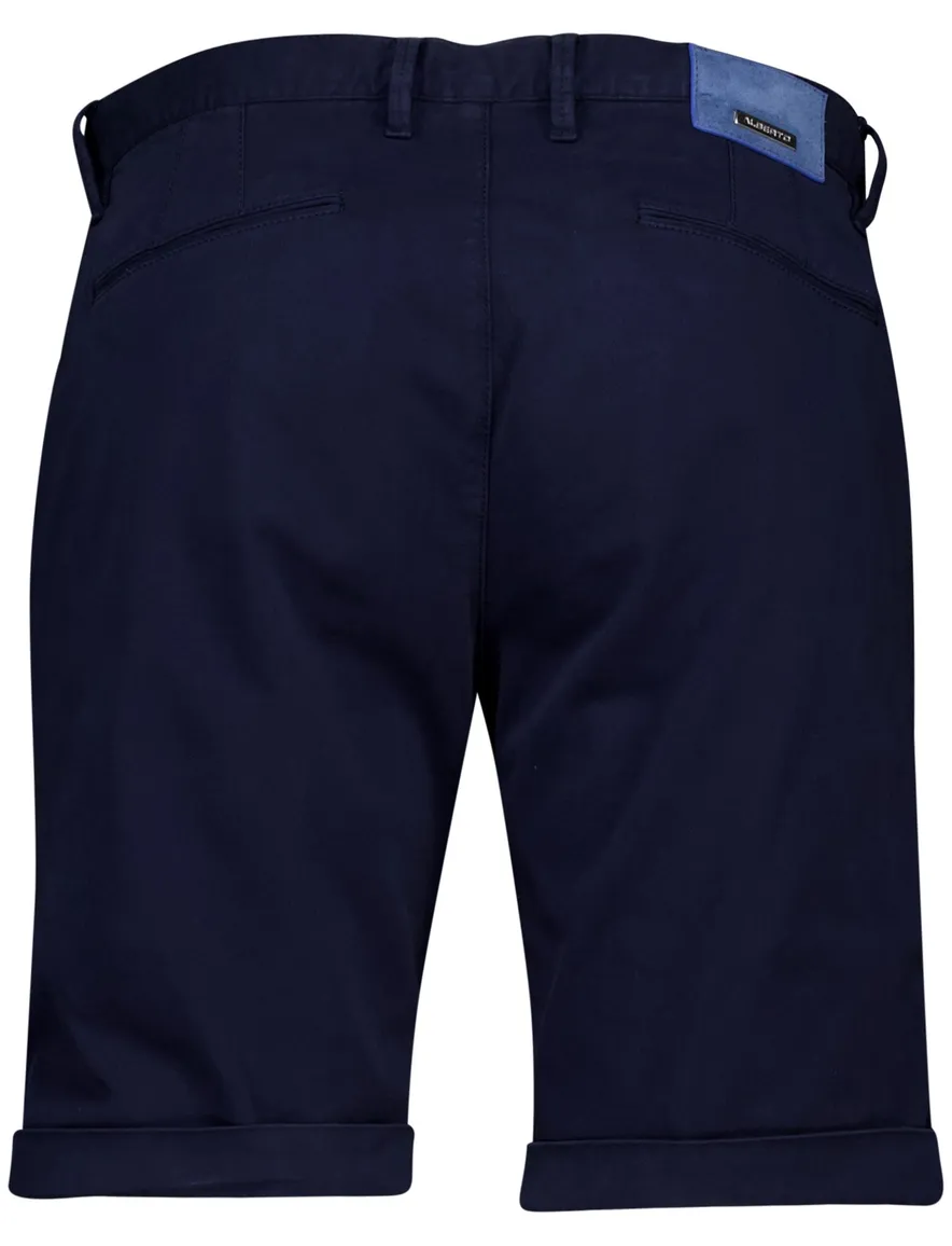 Alberto rob-k slim fit bermuda donkerblauw