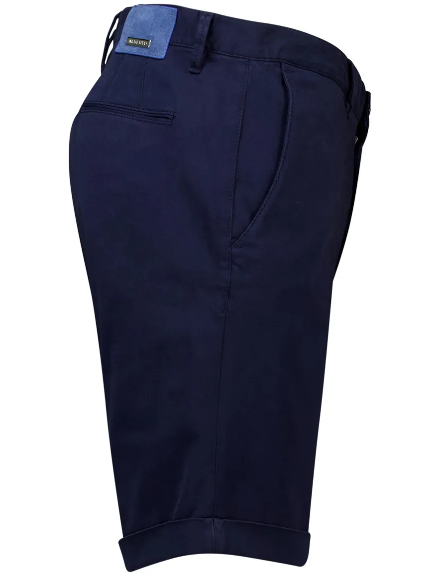 Alberto rob-k slim fit bermuda donkerblauw