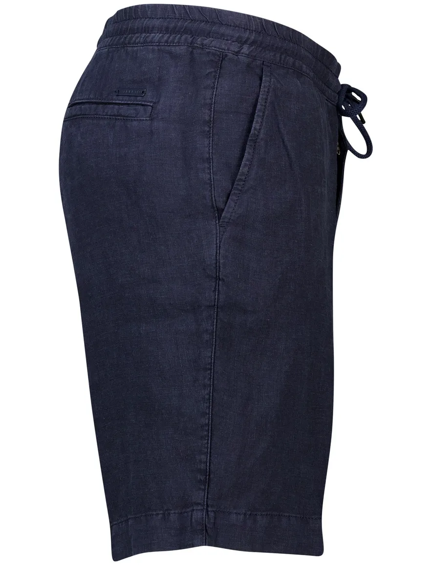 Alberto korte broek donkerblauw slim fit