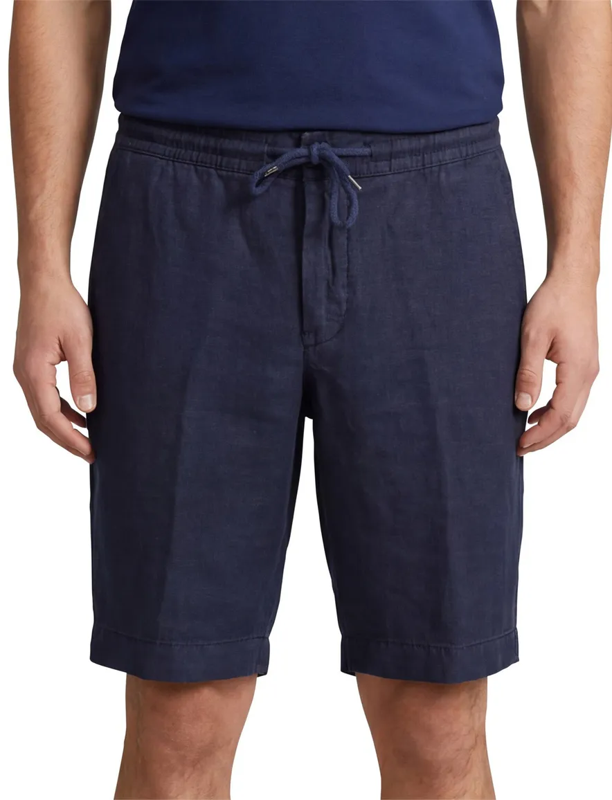 Alberto korte broek donkerblauw slim fit