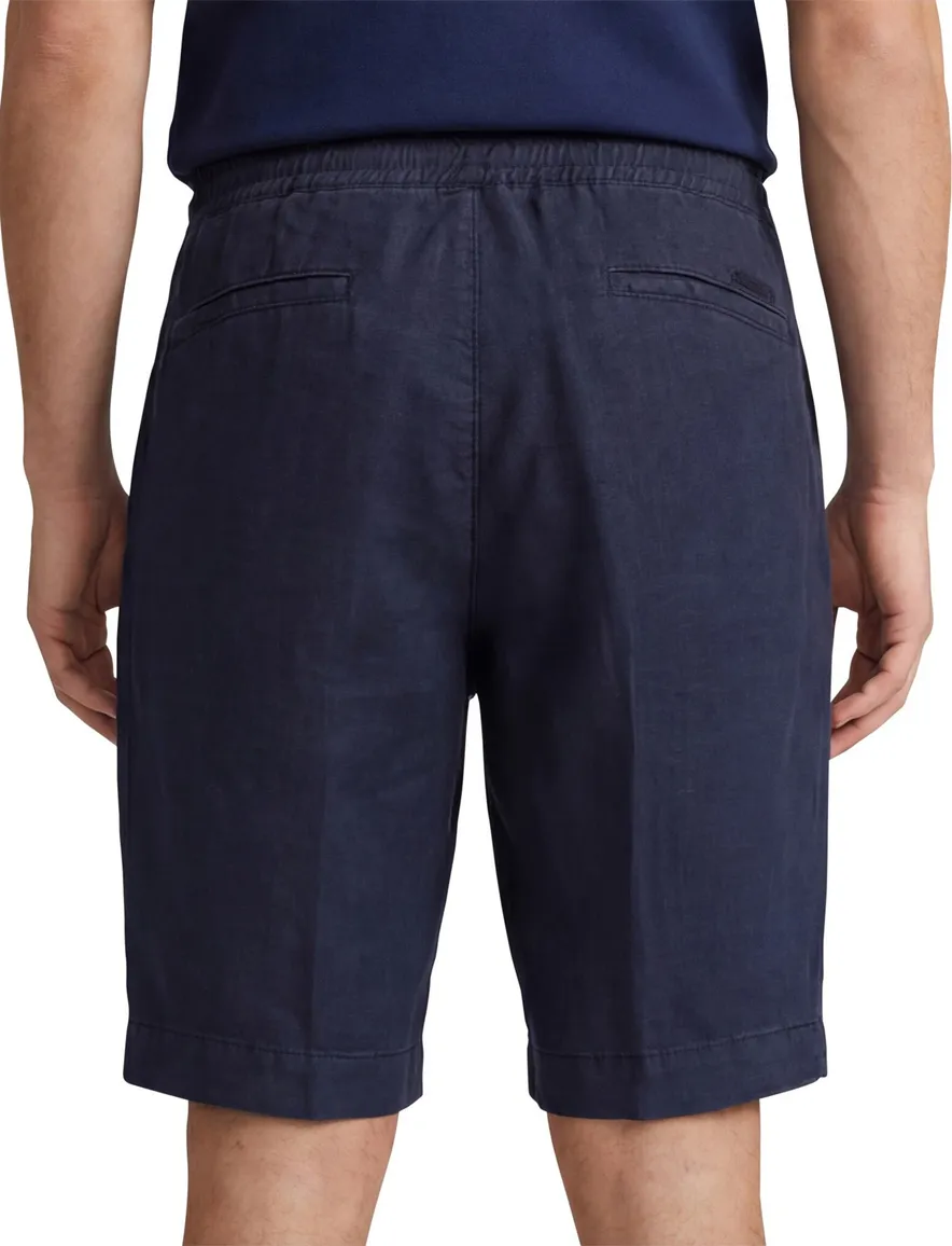 Alberto House Bermuda navy tapered fit