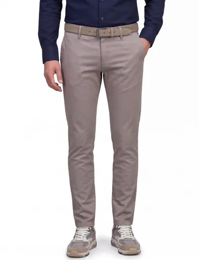 Alberto Alberto chino beige katoen slim fit