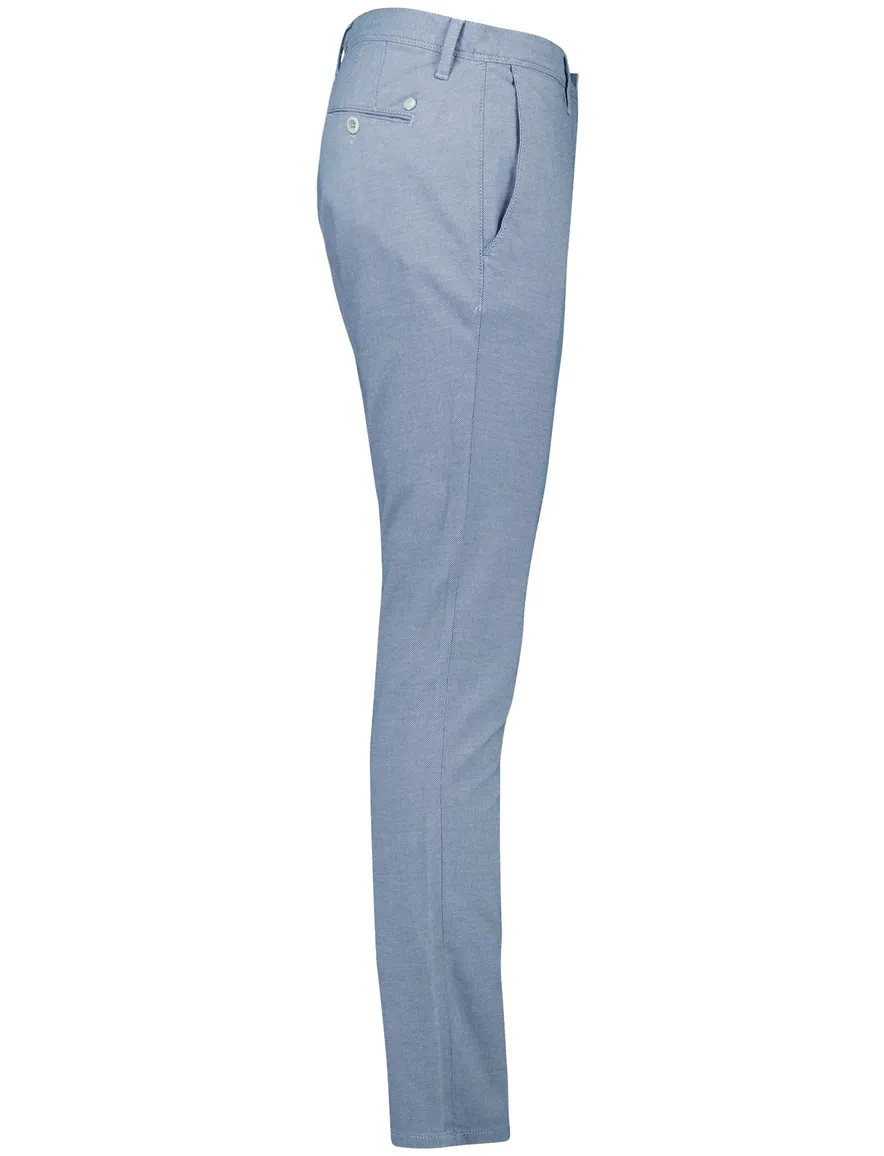 Alberto Pantalon Slim Fit blauw katoen