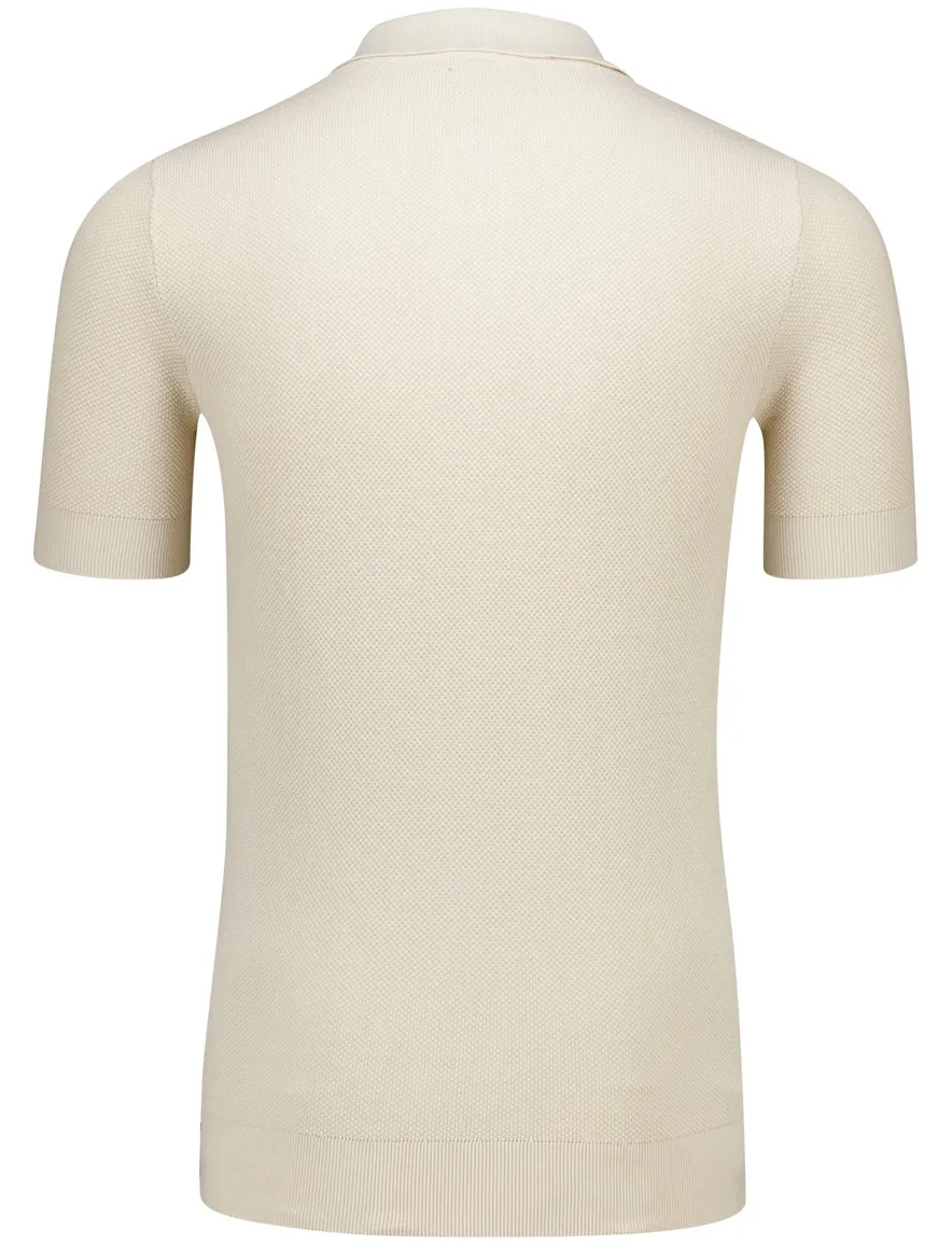 Butcher of Blue Ripley knit polo beige
