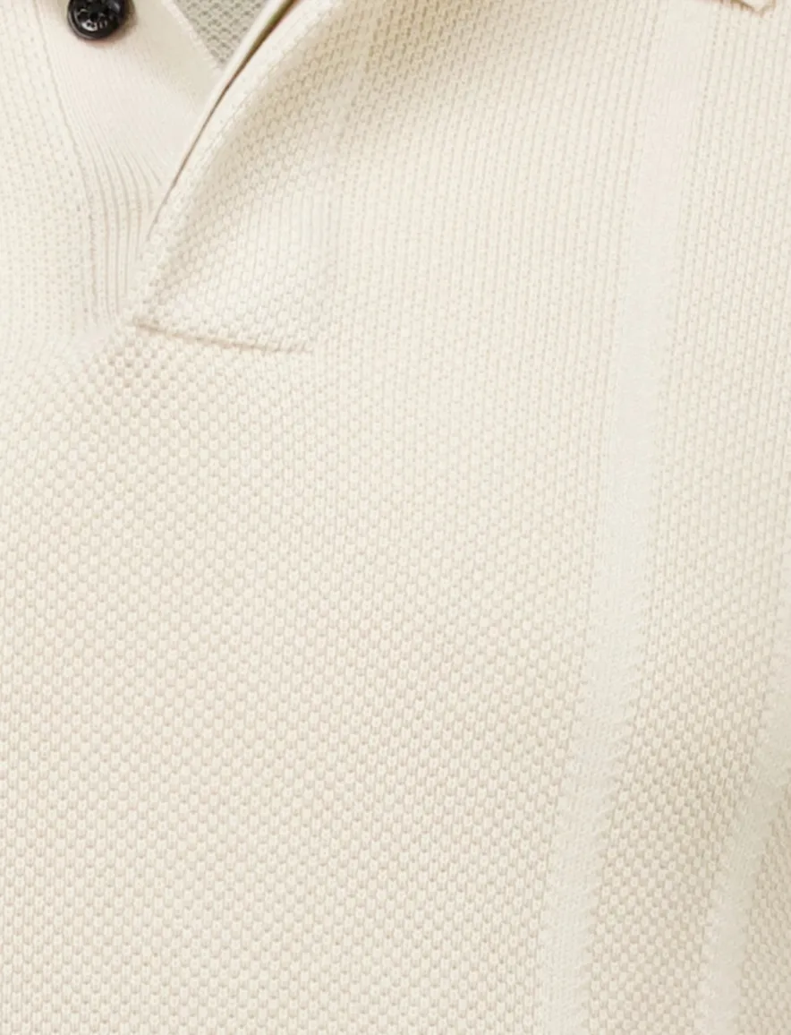 Butcher of Blue Ripley knit polo beige