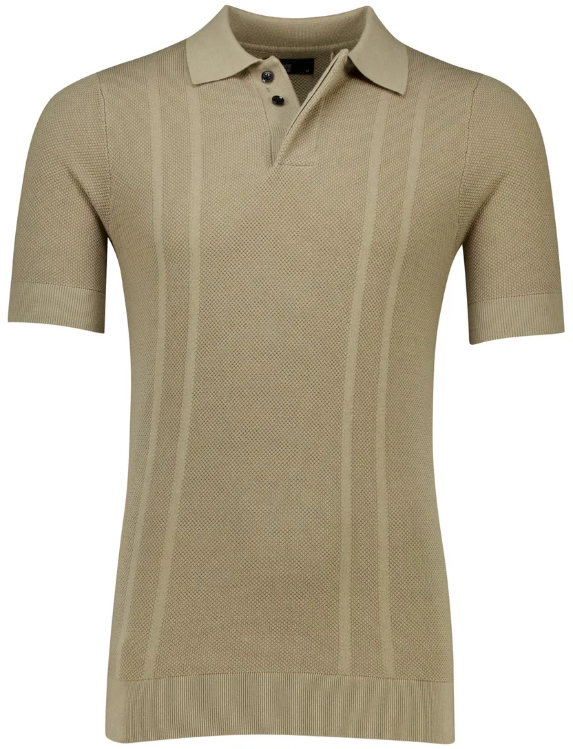 Butcher of Blue riply knit polo groen