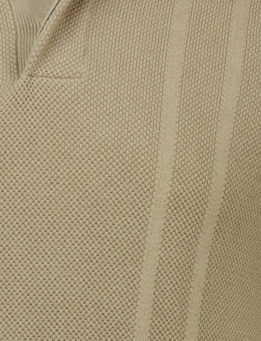 Butcher of Blue riply knit polo groen