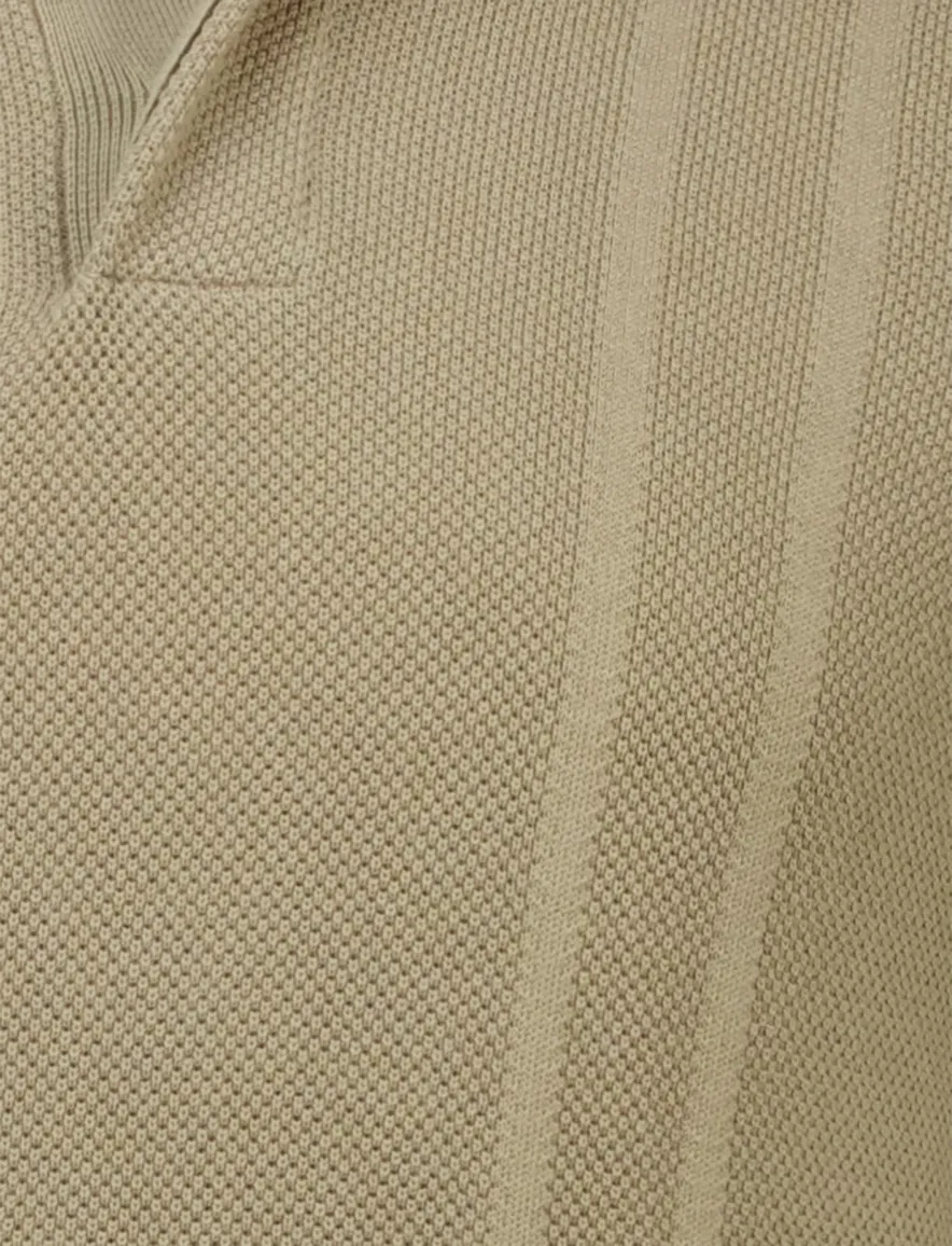 Butcher of Blue riply knit polo groen