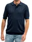 Butcher of Blue Ripley knit polo donkerblauw